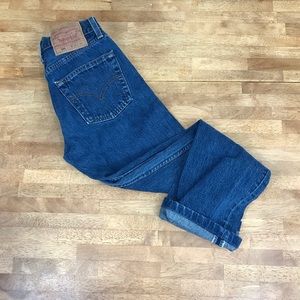 Vintage 90s 501 made in USA 6501-0116 dark wash